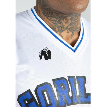 Gorilla Wear San Mateo T-Shirt, White/Blue