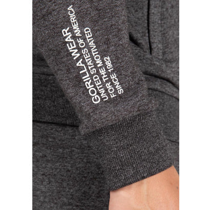 Gorilla Wear Payette Zipped Hoodie, Grey