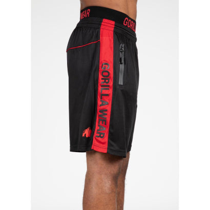 Gorilla Wear Atlanta Shorts, Black/Red