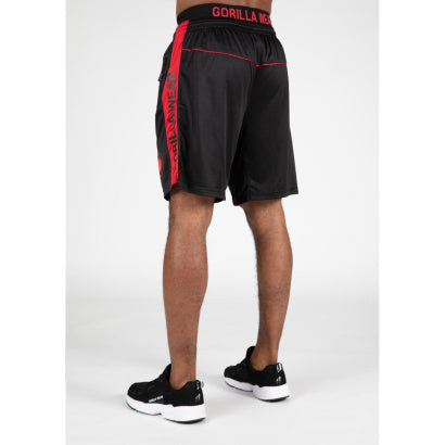 Gorilla Wear Atlanta Shorts, Black/Red