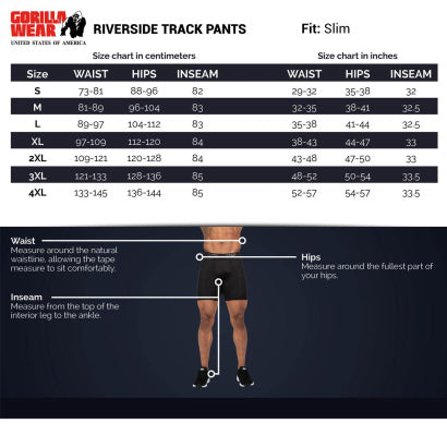 Gorilla Wear Riverside Track Pants, Black