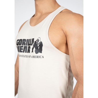 INTE INNE! Gorilla Wear Classic Tank Top, Beige
