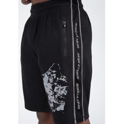 Gorilla Wear Buffalo Old School Workout Shorts, Black/Grey