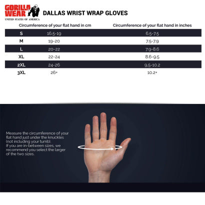 Gorilla Wear Dallas Wrist Wraps Gloves, Black/Red
