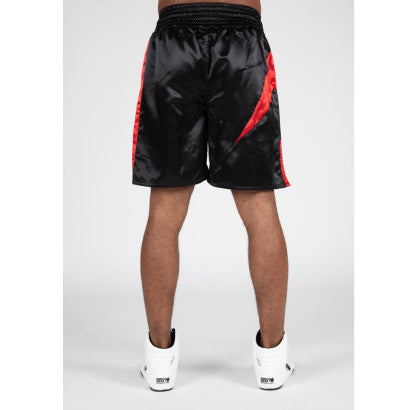 Gorilla Wear Hornell Boxing Shorts, Black/Red