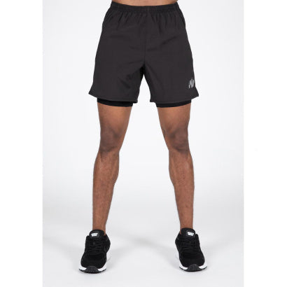 Gorilla Wear Modesto 2-In-1 Shorts, Black