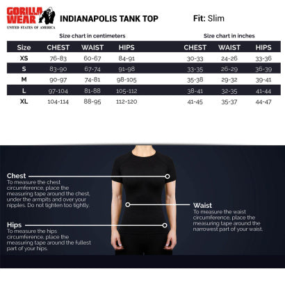 Gorilla Wear Indianapolis Tank Top, Black