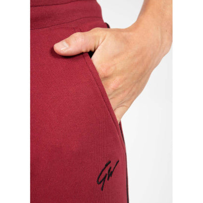 Gorilla Wear Banks Pants, Burgundy Red/Black