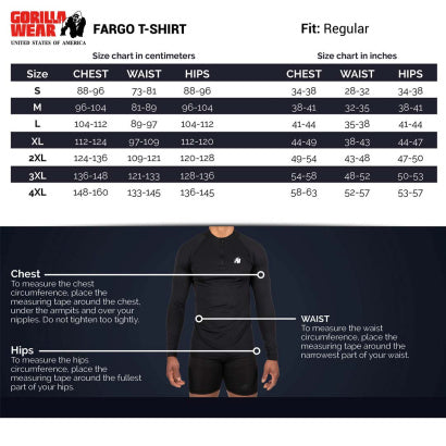 Gorilla Wear Fargo T-Shirt, Grey