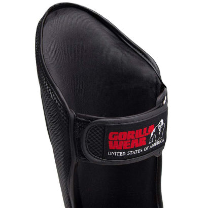 INTE INNE! Gorilla Wear Montello Shin Guards, Svart