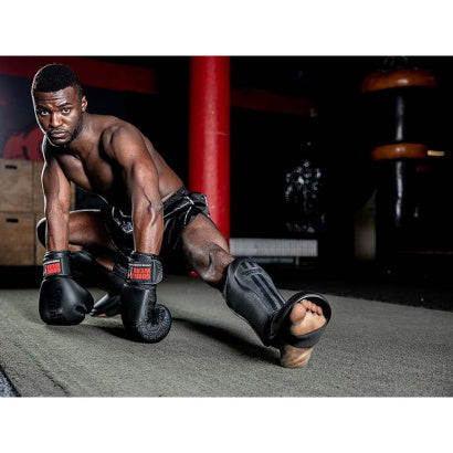 INTE INNE! Gorilla Wear Montello Shin Guards, Svart