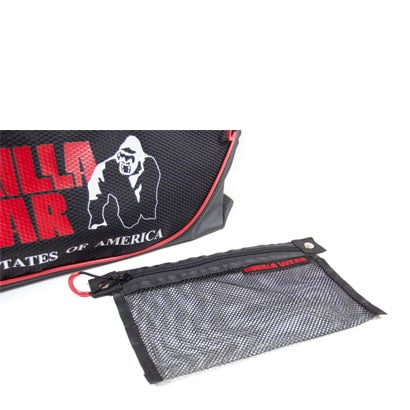 Gorilla Wear Jerome Gym Bag, Black/Red