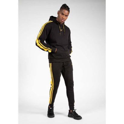 Gorilla Wear Banks Oversized Hoodie, Black/Yellow