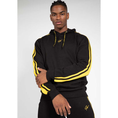 Gorilla Wear Banks Oversized Hoodie, Black/Yellow