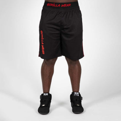 Gorilla Wear Mercury Mesh Shorts, Black/Red