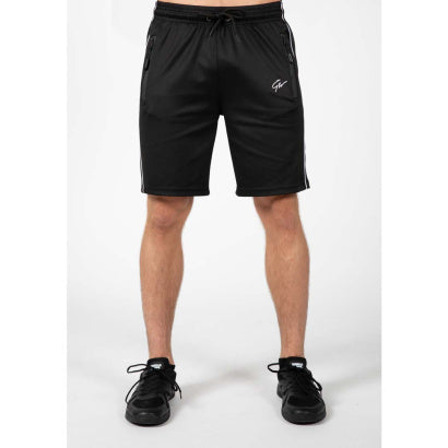INTE INNE! Gorilla Wear Wenden Track Shorts, Svart/Vit