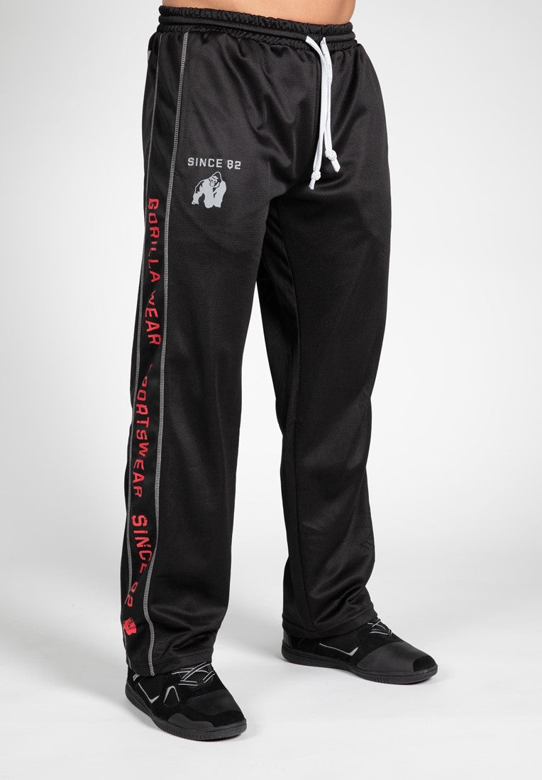 INTE INNE! Gorilla Wear Functional Mesh Pants - svart/röd