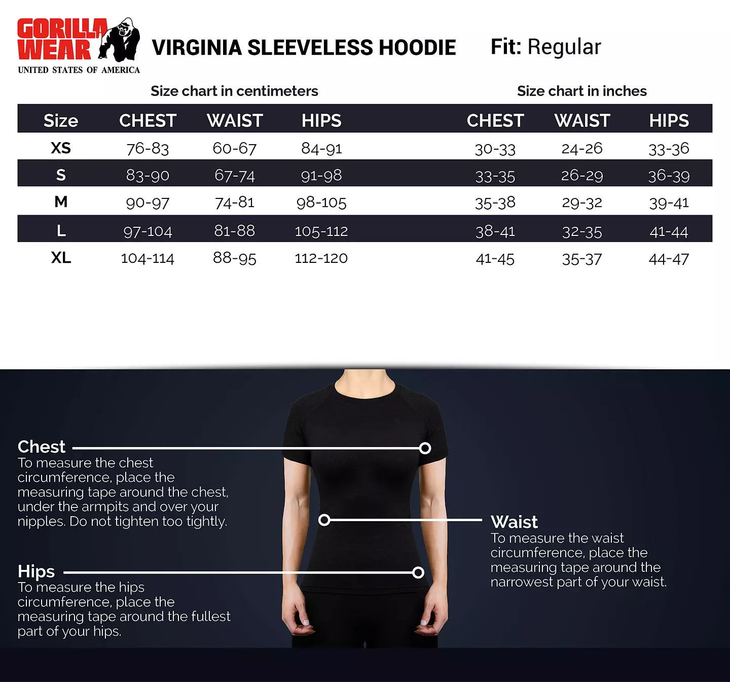 Gorilla Wear Virginia Sleeveless Hoodie, Pink