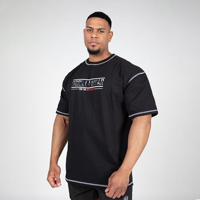 Gorilla Wear Saginaw Oversized T-Shirt, Black