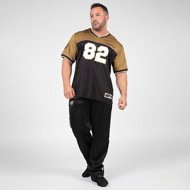 Gorilla Wear Trenton Football Jersey, Black/Gold