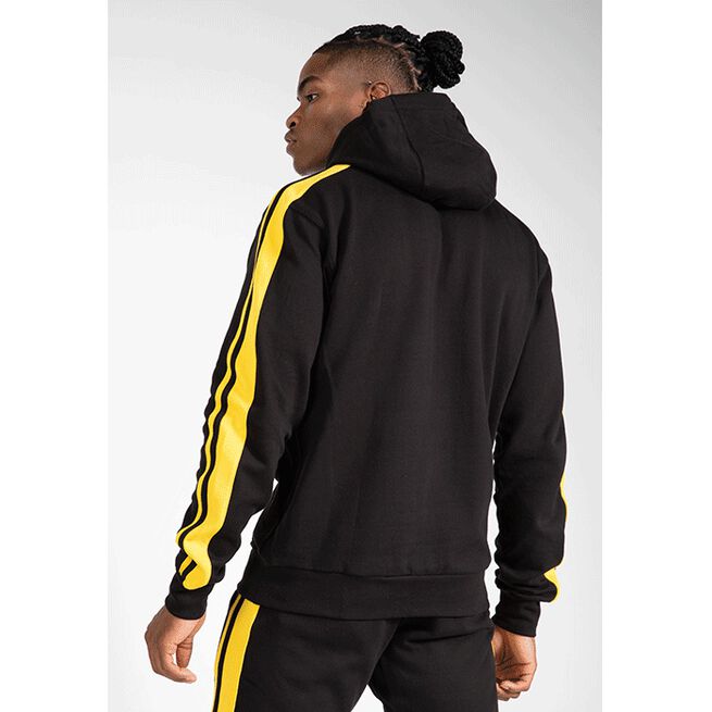 Gorilla Wear Banks Oversized Hoodie, Black/Yellow