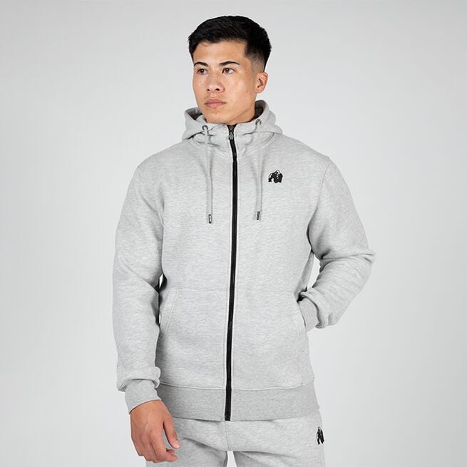 Gorilla Wear Kennewick Zipped Hoodie, Grey