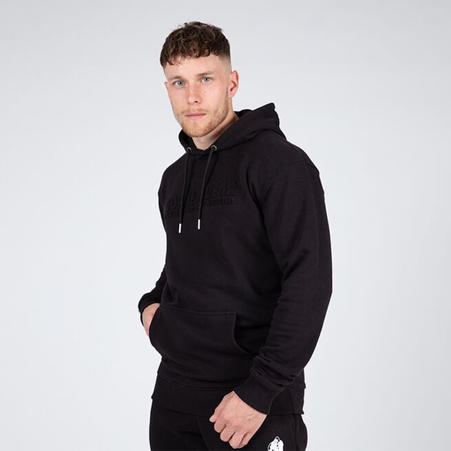 INTE INNE! Gorilla Wear Crowley Oversized Men's Hoodie, Svart