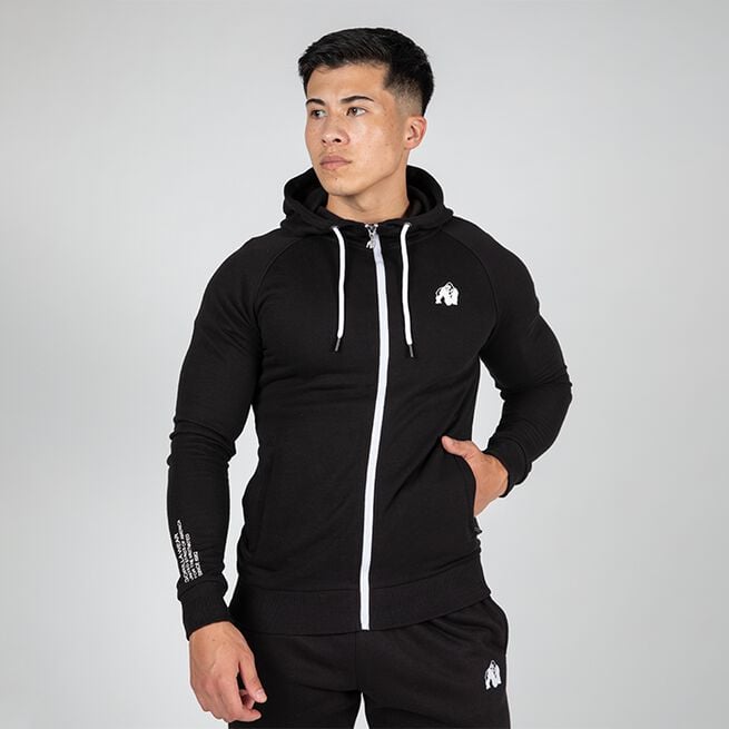 Gorilla Wear Payette Zipped Hoodie, Black