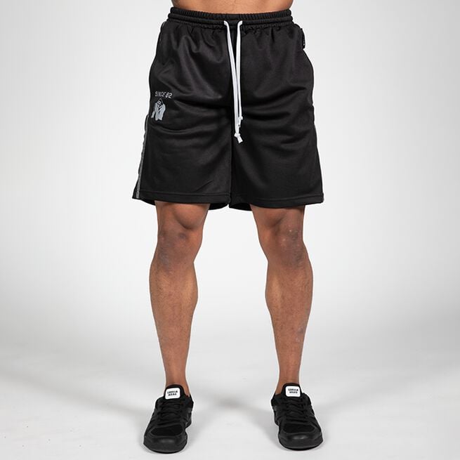 Gorilla Wear Functional Mesh Shorts, Black/Red