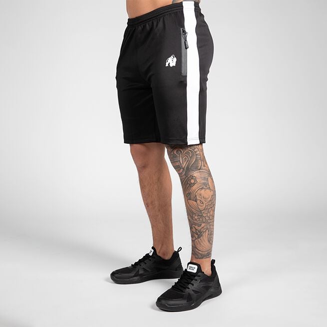 INTE INNE! Gorilla Wear Benton Track Shorts, Svart