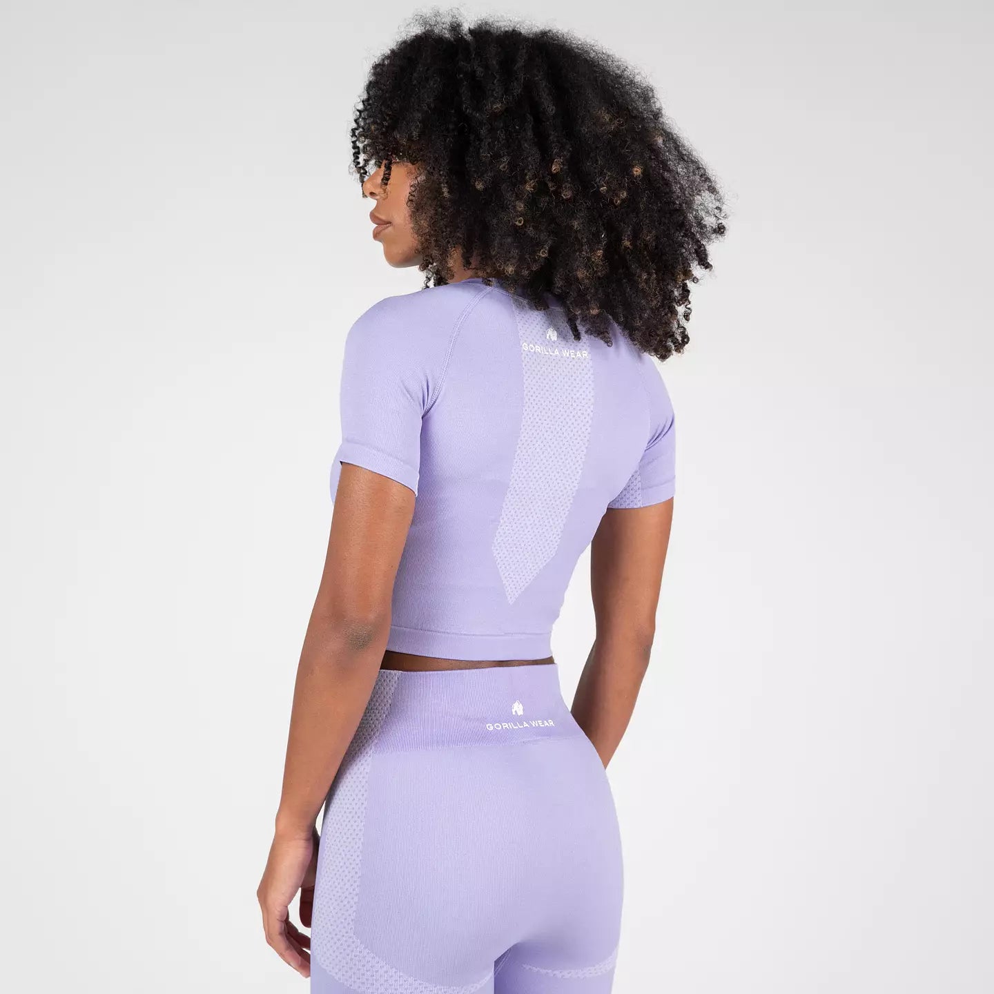Gorilla Wear Selah Seamless Crop Top, Lilac