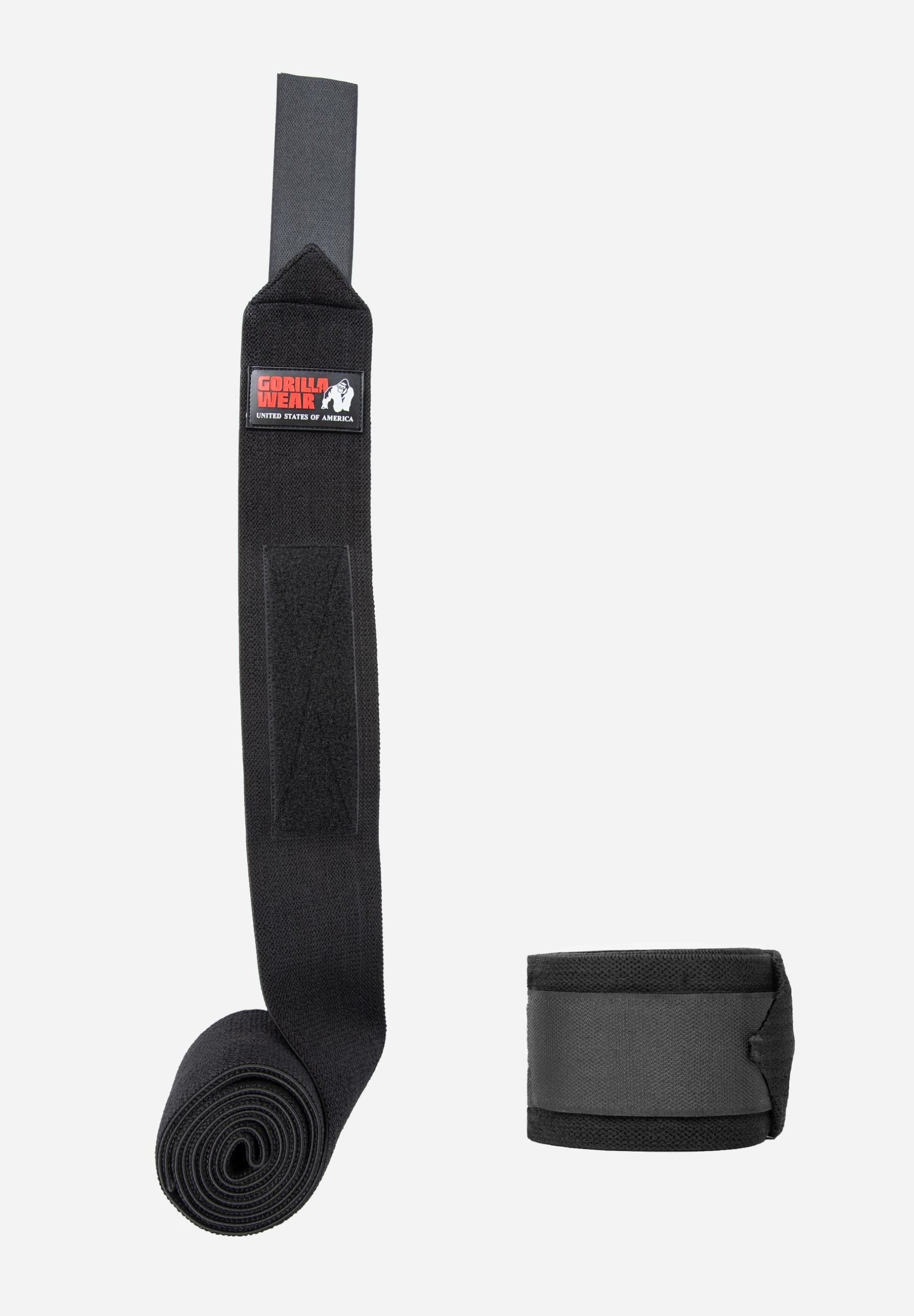 Gorilla Wear Knee Wraps 2 m, Black