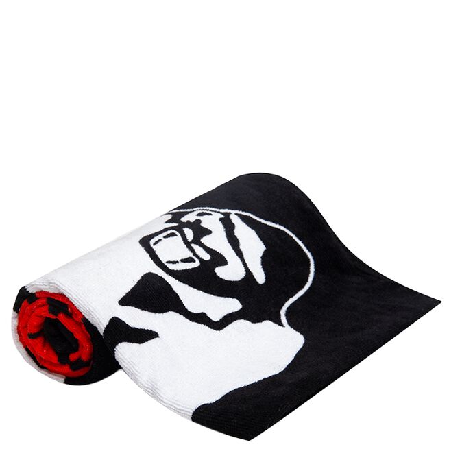 INTE INNE! Gorilla Wear Functional Gym Towel, Svart/Röd