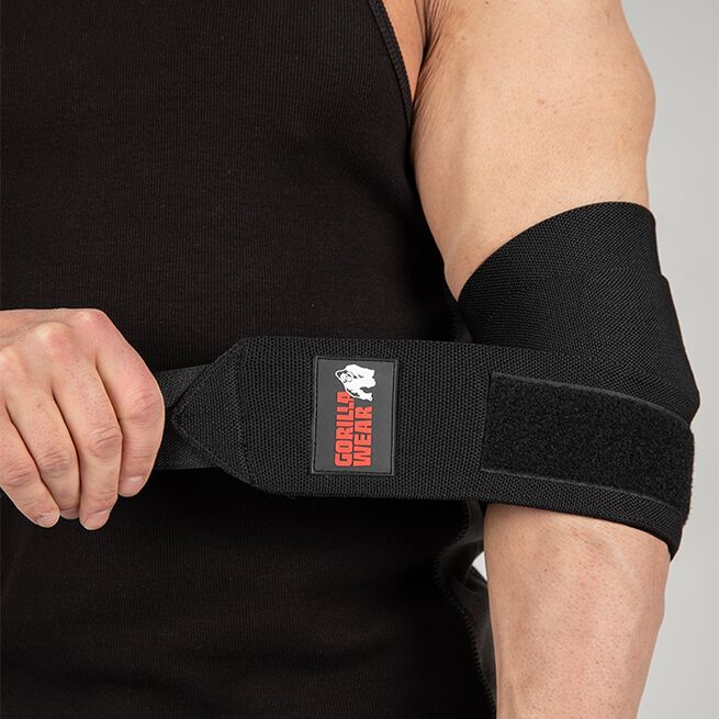 INTE INNE! Gorilla Wear Elbow Wraps 1,2 m Svart