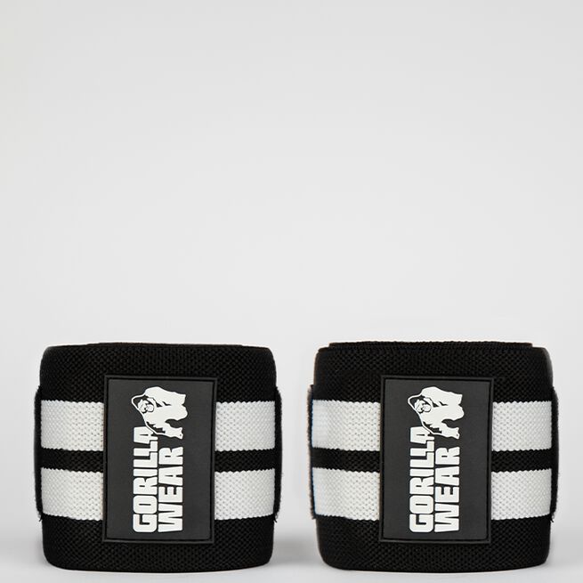 INTE INNE! Gorilla Wear Elbow Wraps 1,2 m Svart/Vit