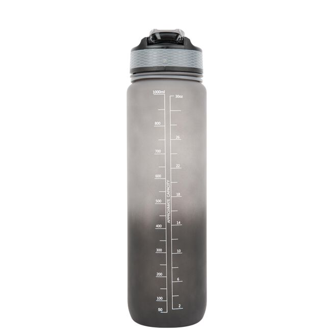 INTE INNE! Gorilla Wear Gradient Water Bottle 1000 ml, Svart/Grå
