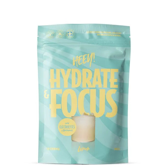 Heey! Hydrate & Focus Elektrolyter + Lions Mane Citron 240 g