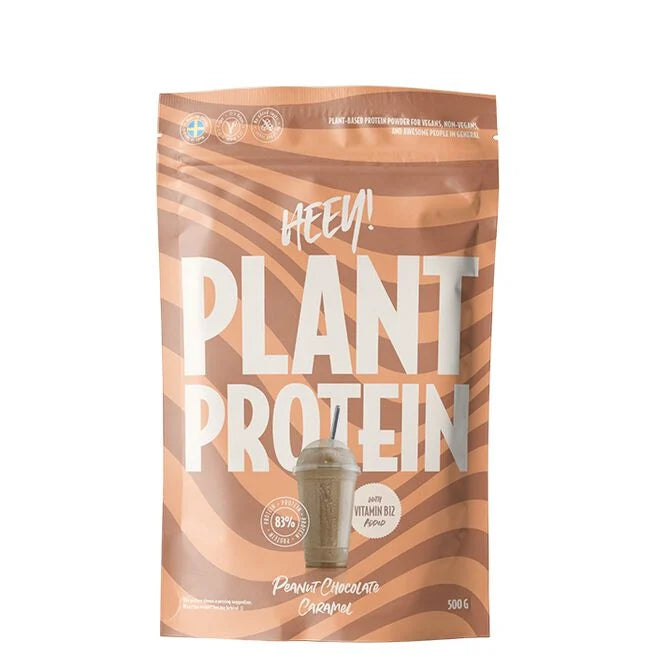 Heey! Veganskt Protein Jordnöt Choklad Karamell 500 g