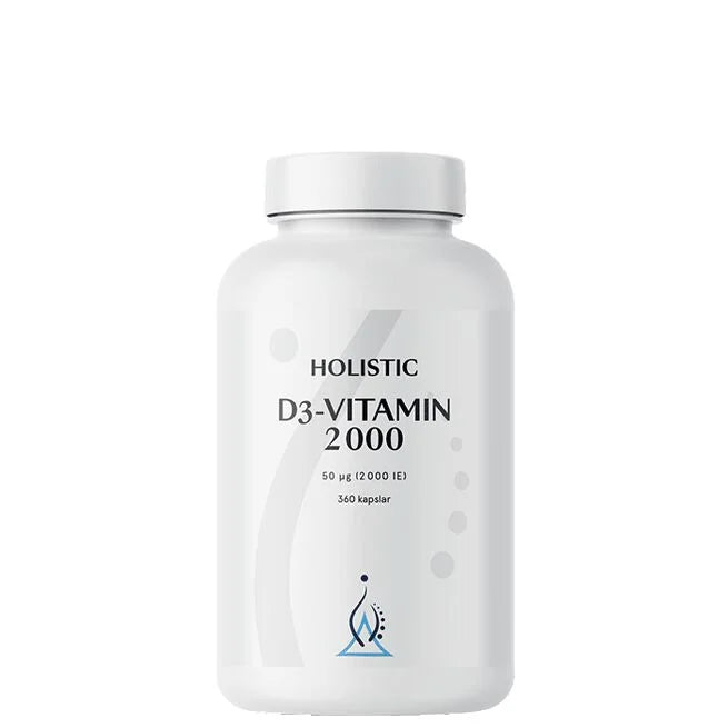 Holistic D3-vitamin 2000 IE 360 kapslar