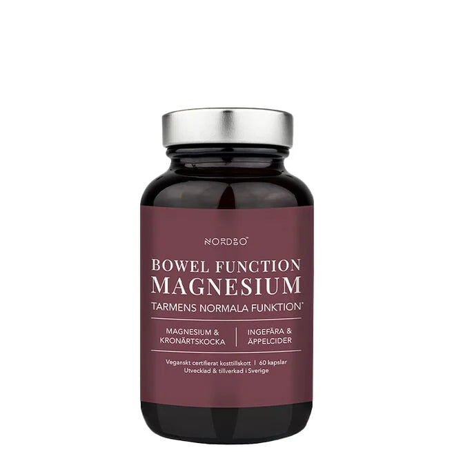 Nordbo Bowel Function Magnesium, 60 kap