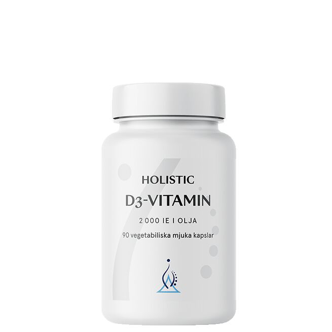 Holistic D3-vitamin 2000 IE 90 kapslar i kokosolja