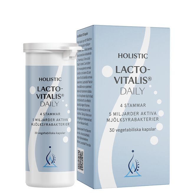 Holistic Lactovitalis® Daily Mjölksyrabakterier 30 vegetabiliska kapslar