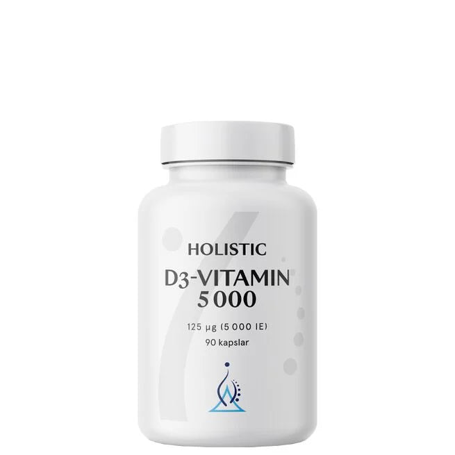 Holistic D3-vitamin 5000 IE 90 kapslar