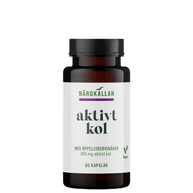 Närokällan Aktivt Kol + Äppelcidervinäger 60 kapslar