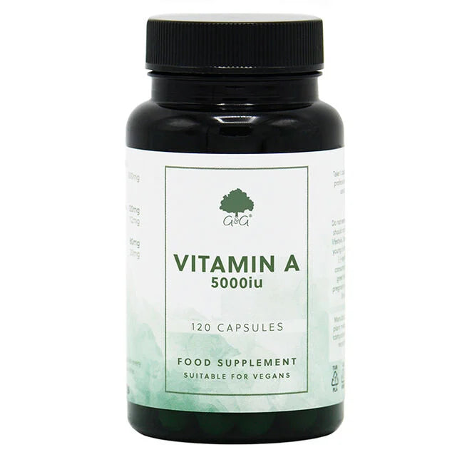 G&G Vitamins Vitamin A 5000iu 120 kapslar