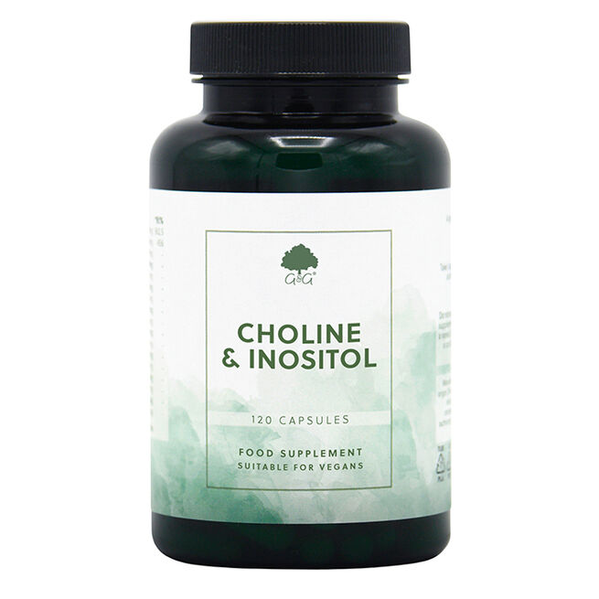 G&G Vitamins Choline 250mg & Inositol 250mg 120 kapslar