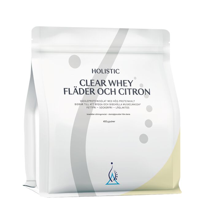 Holistic Clear Whey vassleproteinisolat fläder och citron 400 g