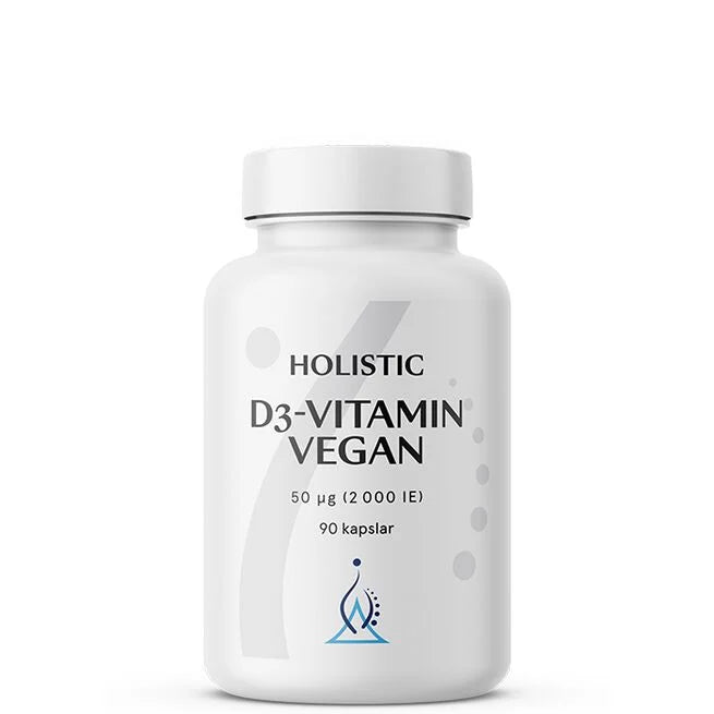 Holistic D3-vitamin vegan 2000IE (50 µg) 90 vegetabiliska kapslar