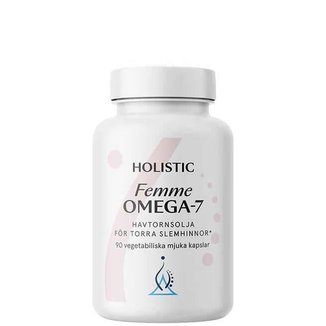 Holistic Femme Omega-7 havtornsolja 90 vegetabiliska kapslar
