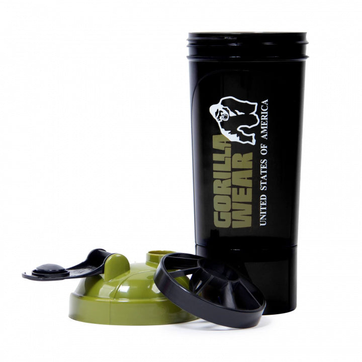 Gorilla Wear Shaker Compact 500 ml, Black/Army Green